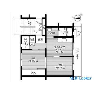 ☆ Anschaffungskosten 500 Yen Vertrag möglich! 1.2.3 Monatliche Miete gratis (20 Minuten zu Fuß vom T