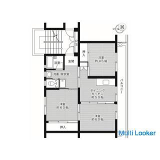 [Anfangskosten sind Null] Moji-ku, Kitakyushu, beliebtes 3DK 3D