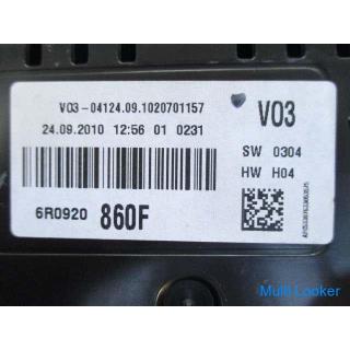 Polo 6R 6RCBZ Tachometer 38509km 6R0920860