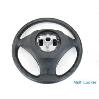 BMW 5er NE25 E60 echtes schwarzes Lederlenkrad mit Airbag