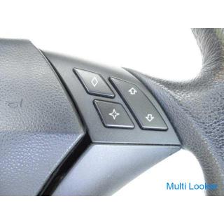 BMW 5er NE25 E60 echtes schwarzes Lederlenkrad mit Airbag