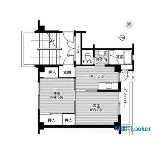 Es gibt auch eine mietfreie Zeit! Kampagnenimmobilie in Shiranoe, Moji-ku, Kitakyushu! 2K-Grundriss 