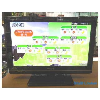 Video / TV ◆ SCHARF / SCHARF ◆ AQUOS LC-19K7 LCD-Fernseher 2012 Fernbedienung Mit B-CAS-Karte Aquos