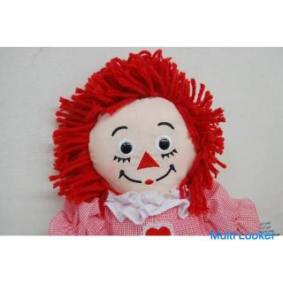 Raggedy Andy 40cm Beifall Red x Pink Plaid Doll