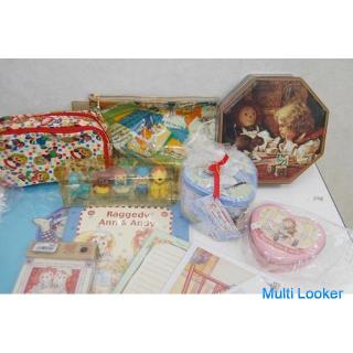 Raggedy Ann & Andy Sammlerstücke ungeöffnet! Notizblock, stift fall, zubehör fall, etc.