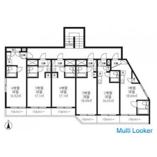 12 Minuten zu Fuß von Hachioji, 2 Linien verfügbar 1R ☆ Shikiri 0 ☆ Lebensmittelgeschäft / Drogerie 