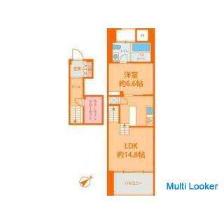 Geräumige 1LDK in Awaza