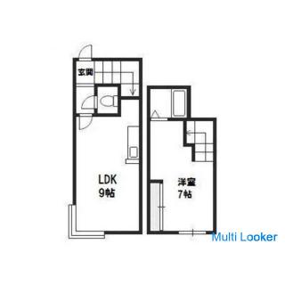 Sapporo International University Student Property Haustierberatung verfügbar 1LDK Maisonette Typ Sep