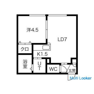 Sapporo International University Einführung in Eigenschaften für Studenten 1LDK Separates Bad und WC