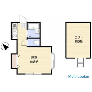 10 Minuten zu Fuß vom Bahnhof Keio Inada Tsutsumi entfernt Acht Zimmer im westlichen Stil mit sechs 