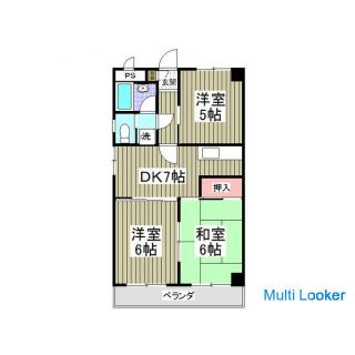 Die anfänglichen Kosten betragen 80.000 Yen! Ein Zimmer 15 Minuten zu Fuß von der Higashiyamatoshi S