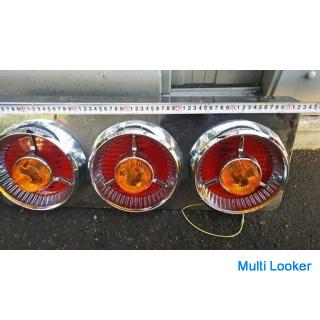 Neue unbenutzte [seltene] Runde 3 Yankee Truck Rückleuchte Allzweck 24V Rakete Rücklicht Glühbirne R