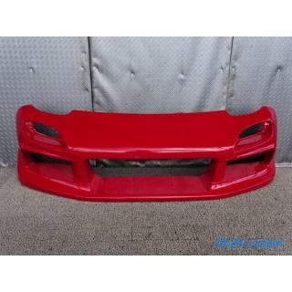 RX-7 Frontstoßstange Aero FRP rot lackiertes Produkt Kompatibel mit späten Kombinationsleuchten