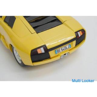 bburago Lamborghini Murcielago Modell gelb Originalverpackung im Maßstab 1:24 mit dedizierter Standf