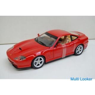 Hot Wheels Ferrari 550 Maranello Modell rot Figur im Maßstab 1:18