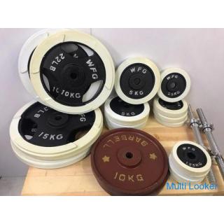 WILDFITGYM Langhantelset mit mehreren Bänken / Sicherheitsständer / Klappbank