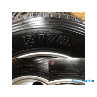 [BS R170 215 / 70R17.5 13 / 121J] 6 LKW-Reifen [TOPY DM2K 17.5X6.00 127-9CS 6HPCD222.25] Elf usw.