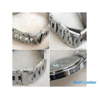 Echte Hermes Clipper CL6.710 Herren 3 Nadel Datum Quarz Armbanduhr Graues Zifferblatt Echter Atem Sw