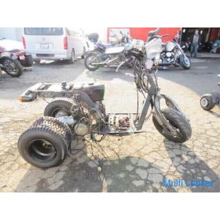 HONDA Gyro X TD01 Scheibenbremse Entfernen breiter Reifenteile Das Basisrad wiederherstellen