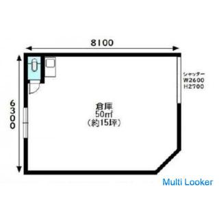 ★ ☆ Lager ☆ ★ Stadt Osaka Yodogawa-ku Kashima 49,5 m² #lager