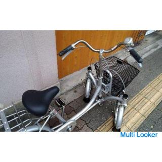 Schöne Ware ☆ BRIDGESTONE Minna [Minna] Dreirad 16 Zoll vorne / 20 Zoll hinten (silber)