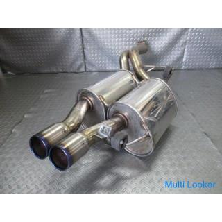 ARQRAY BMW E60 Vorgänger 5er Serie 545i Halb-Titan-Schalldämpfer Titan Heckauslassdurchmesser ca. 76