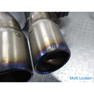 ARQRAY BMW E60 Vorgänger 5er Serie 545i Halb-Titan-Schalldämpfer Titan Heckauslassdurchmesser ca. 76