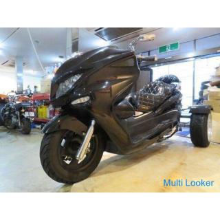 YAMAHA MAJESTY TRIKE 26968km Schwarz 250ccm Selbstkompensation R5.5 Trike Custom Production!
