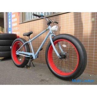 BRONX 26 Zoll fettes Fahrrad hellblau Single Speed benutzerdefinierte extra dicke Reifen Straßenfahr