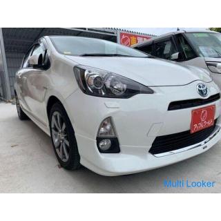 Toyota Aqua S Open Gedenkverkaufspreis ☆ Laufwerksschreiber ☆ Hindernissensor ☆ Radarwarner ☆ Modell