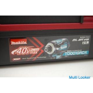 Neuer wiederaufladbarer Makita 40V-Schlagschrauber TD001G RDX Blue 2.5Ah Ladegerät / Akku 2 Inklusiv