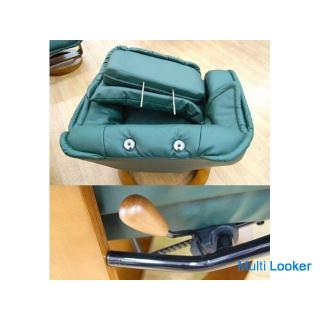 Persönlicher Stuhl Breite 81 cm mit osmanischem Liegen Rotierendes grünes System Dunkelgrün Einsitzi