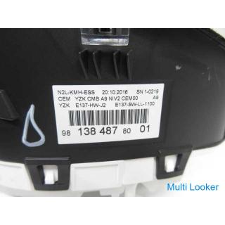 2017 Peugeot 208 A9HN01 Tachometer 17666 km