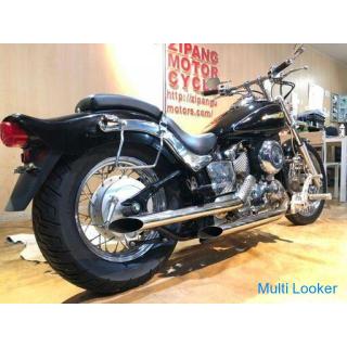 Yamaha Dragstar 4TR 400cc Tatsächliche Arbeit 7600 km Schalldämpfer Falcon Kit Griff nach Maß von Sa