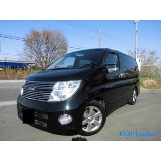 Nissan Elgrand E51 Endmodell ★ Schwarzer Ledersitz ★ Fahrzeuginspektion voller Tank !!!!!