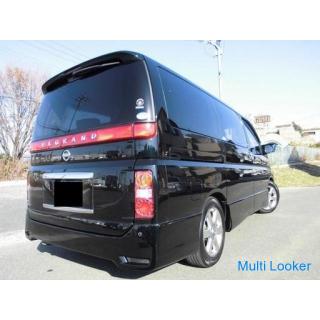 Nissan Elgrand E51 Endmodell ★ Schwarzer Ledersitz ★ Fahrzeuginspektion voller Tank !!!!!