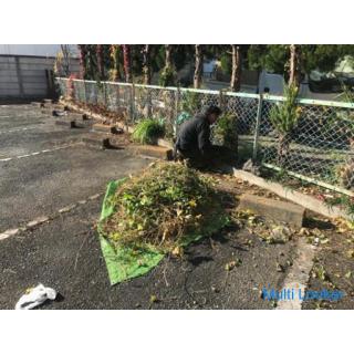 Wir kümmern uns um den Garten des leer stehenden Hauses der Schulwohnung (Tokorozawa City, Saitama C