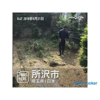 Jäten * Rasen mähen * Gras mähen Gartenpflege [Tokorozawa Stadt Sayama Stadt Iruma Stadt Kiyose Stad