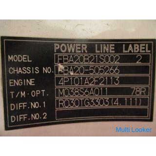 2012 Mitsubishi Fuso Canter TKG-FBA20 4P10 Hinteres Differentialgehäuse