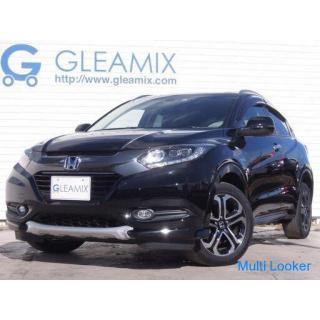 2015 Honda Vezel Hybrid Z HDD Navi TV Rückfahrkamera LED Schwarz Ledersitz ETC Sitzheizung Anshin Pa