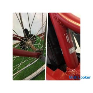 Elektrofahrrad Mamachari BRIDGESTONE Assista Polk Modern Red 26 Zoll 8AH