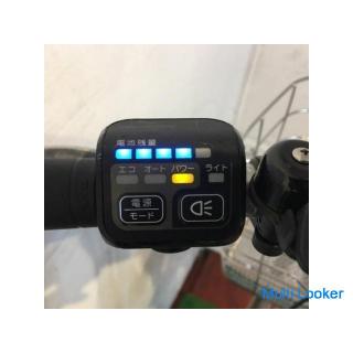 Elektrofahrrad Mamachari BRIDGESTONE Albert e Snow Aqua 26 Zoll 8AH Interieur 5-Gang Vorder- und Hin