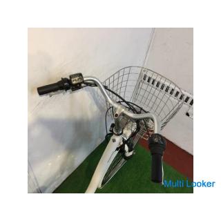 Elektrofahrrad BRIDGESTONE Frontier Royal Cream Elfenbein 26 Zoll 8AH Automatische Ladefunktion Vord