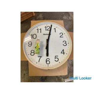 Schule geschlossen Gymnasium Wanduhr runde Uhr Retro Showa antikes seltenes Objekt