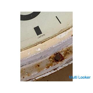 Schule geschlossen Gymnasium Wanduhr runde Uhr Retro Showa antikes seltenes Objekt