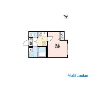 Wir stellen Ihnen ein 1K-Designer-Apartment vor, das 9 Gehminuten von der U-Bahn-Station Akatsuka en