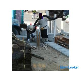 Legen Sie Beton in den Boden Parkplatz, Garage, Berme um das Haus usw.! Bitte überlassen Sie die kon