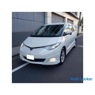 Toyota Estima 2.4G Edition Power Schiebetür auf beiden Seiten echte Aero & 17AW 7-Sitzer