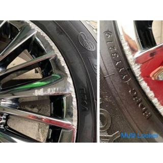 Toyota 30er Alphard Vellfire Original Alufelge ★ 17 Zoll ★ Yokohama 225/60R17 99H ★ 2 ★ Executive Sp