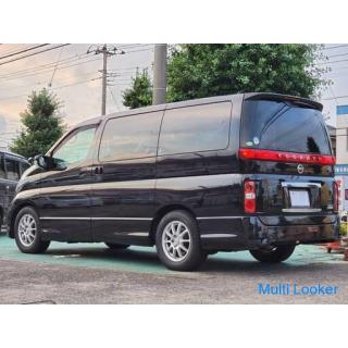 Nissan Elgrand 250 Highway Star ME51 Original HDD Navi Eingebauter ETC Halbschwarzer Ledersitz